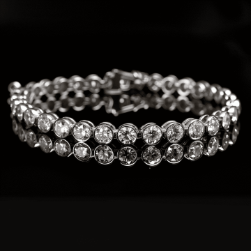 Natural Diamond Tennis Bracelet
